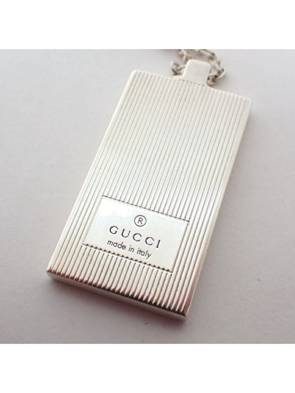 Gucci 925 Logo Plate Necklace - Picture 5 of 10